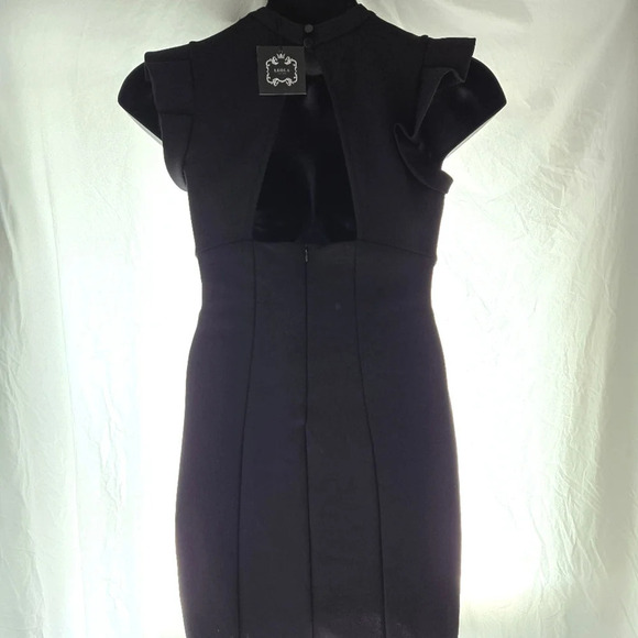 Leola Couture Black Mini Dress NWT - Picture 6 of 11